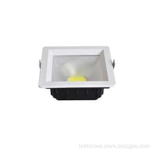 Anti Glare 960Lm 12 Watt Cob LED Square Downlight 3000K Wit
